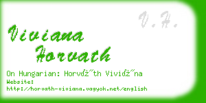 viviana horvath business card